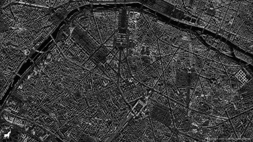 A SAR image of Paris, France