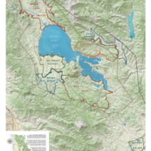 Sales territory map of Lake County American Viticultural Areas (AVAs) in California, highlighting wine regions, boundaries, and distribution zones.