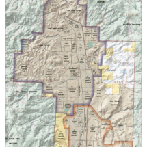 Business asset and infrastructure map of Silvers Valley Ranch showing land holdings, access roads, and facility locations,